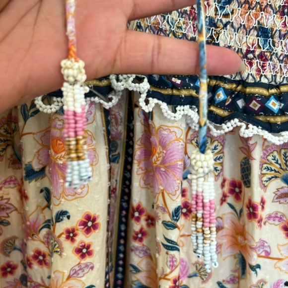 Farm Rio Floral V-Neck Maxi Dress size M - Picture 7 of 16